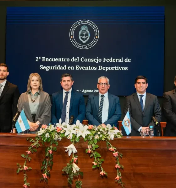Gobernador Marcelo Orrego en la apertura del Encuentro de Seguridad en Eventos Deportivos