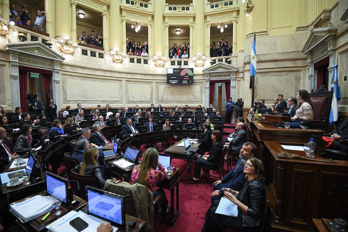 Senado y debate por la dieta.